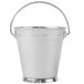 A Clipper Mill stainless steel mini pail with a handle.