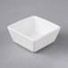 Acopa 4 oz. Square Bright White Porcelain Sauce Cup - 36/Case Main Thumbnail 3