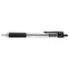 Universal UNV15530 Economy Black Ink with Clear Barrel 1mm Retractable Ballpoint Pen - 12/Pack Main Thumbnail 1