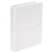 A white Universal economy non-stick view binder with round rings and a clear cover.