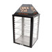 A Global Solutions countertop hot food display warmer with a glass display case and a black top.