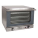 A stainless steel Nemco countertop convection oven with a glass door.