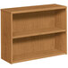 HON 105532CC 10500 Series Harvest 2 Shelf Laminate Wood Bookcase 36" x 13 1/8" x 29 5/8" Main Thumbnail 1