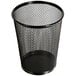 A close-up of a black mesh Universal jumbo pencil cup.