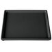 A black rectangular Tablecraft cooling platter with green speckles on a white background.