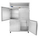 Traulsen G20000 2 Section Half Door Reach In Refrigerator - Left / Right Hinged Doors Main Thumbnail 3