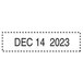 Trodat USST5030 1 5/8" x 3/8" Black Self-Inking Professional Date Stamp Main Thumbnail 3
