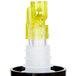 1.5 oz. Clear Spout / Yellow Tail Measured Liquor Pourer with Collar - 12/Pack Main Thumbnail 5