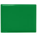 A green rectangular cast aluminum cooling platter.