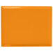 An orange rectangular cast aluminum cooling platter.