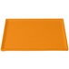 A Tablecraft orange cast aluminum rectangular cooling platter.