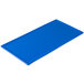 A cobalt blue rectangular cast aluminum cooling platter.