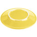 A yellow Fiesta® luncheon plate with a white rim.