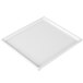 A white rectangular cast aluminum cooling platter with a white background.