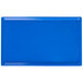A cobalt blue rectangular cast aluminum cooling platter.