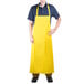 Yellow 14 Mil Polyester Dishwasher Apron - 47" x 35" Main Thumbnail 1