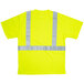 Cordova Lime Class II Mesh Short Sleeve High Visibility Safety Shirt with Reflective Tape - XL Main Thumbnail 7