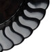 Fineline Flairware 209-BK 9" Black Plastic Plate - 180/Case Main Thumbnail 4
