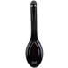 A black Thunder Group melamine spoon with a long handle.