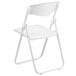 Flash Furniture RUT-I-WHITE-GG Hercules White Heavy Duty Plastic Folding Chair Main Thumbnail 2