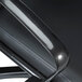 A close up of a Eurotech Europa black leather office chair.