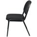 A black Eurotech Dakota chair with a black fabric back and metal frame.