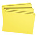 Smead 17910 Legal Size File Folder - Standard Height with Reinforced Straight Cut Tab, Yellow - 100/Box Main Thumbnail 1