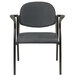 A black Eurotech Dakota arm chair with black arms.