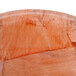 A close up of a Thunder Group woven wood salad bowl with a brown stain.