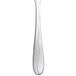 A Libbey stainless steel dessert fork with a curved handle.