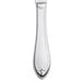 A Libbey stainless steel dinner knife with a fluted hollow handle and a silver border.