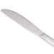 A World Tableware Columbus stainless steel knife with a fluted solid handle.