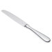 A Libbey stainless steel dinner knife with a fluted hollow silver handle.