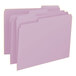 A stack of lavender Smead file folders.