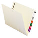 A white Smead file folder with a label and 2 clips.
