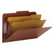 A brown Smead SafeSHIELD legal size classification folder.