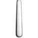 A long silver Libbey Baguette dinner knife with a black border on a white background.