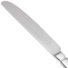 A Libbey stainless steel dinner knife with a serrated solid handle.