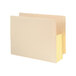 A beige Smead file pocket with yellow pages inside.
