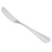 A Libbey stainless steel flat handle butter knife with a silver finish.