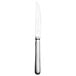 A Libbey stainless steel steak knife with a fluted solid handle.