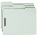 Three Smead letter size fastener folders with brown labels and 2 fasteners.