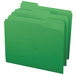 A set of Smead green file folders.