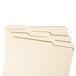 Smead file folders with reinforced 1/3 cut assorted tabs.