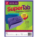 A Smead SuperTab file folder box with purple folders and a yellow and purple logo.