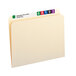 A white Smead file folder with a straight cut tab.