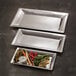American Metalcraft HMRT1322 22" x 13" Rectangle Hammered Stainless Steel Tray Main Thumbnail 8