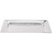 An American Metalcraft silver rectangular tray with a textured surface.