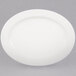 CAC GAD-12 Garden State 10 1/2" Bone White Oval Porcelain Platter - 24/Case Main Thumbnail 2