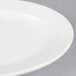 CAC GAD-12 Garden State 10 1/2" Bone White Oval Porcelain Platter - 24/Case Main Thumbnail 4